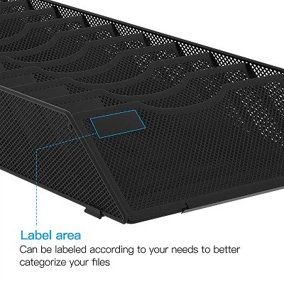 mesh wall mounted file holder