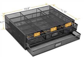 Supporto per il monitor per computer in rete metallica