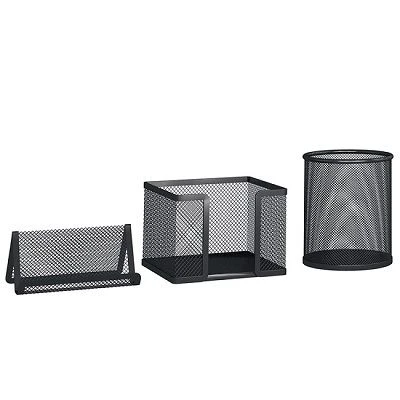 Set organizzatore da 3 pezzi da scrivania