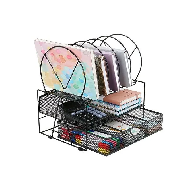 Organizzatore della scrivania in mesh da ufficio con cassetti