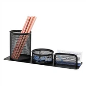 Organizzatore di penna in metallo da ufficio