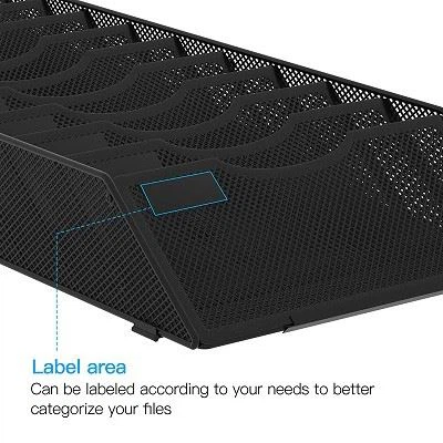 mesh wall mounted file holder